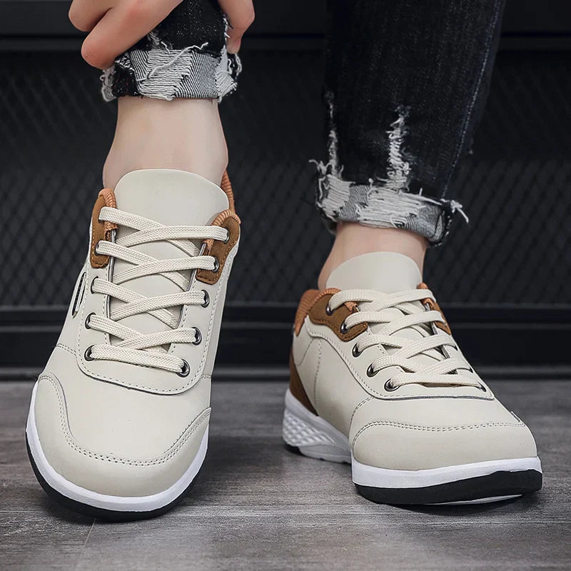 Men Shoes Spring Autumn Waterproof Walking Sneakers Leisure Male Leather Sports Shoes Non-Slip Footwear Tennis for Men
