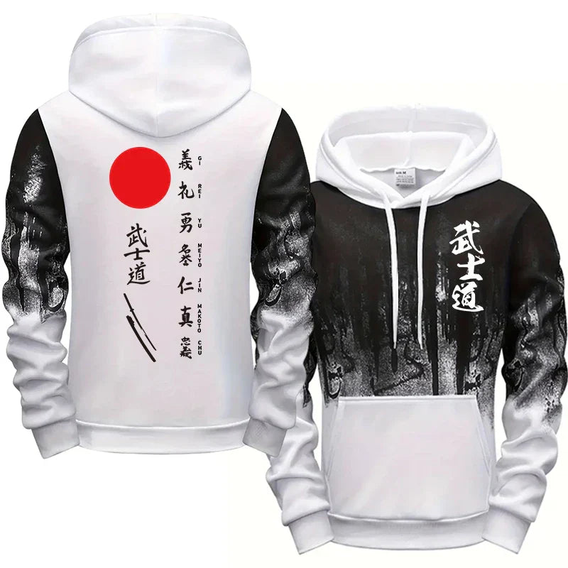 Hot Sales Mens Tracksuit Print Splash-ink Hooded Sweatshirts Sports Jogging Mens Clothing Street Casual Single Piece Tops Pants