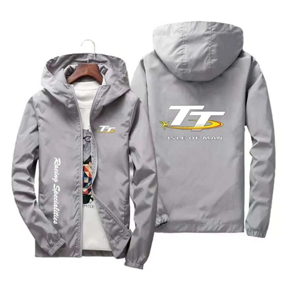 Men's Spring and Autumn Windproof Zipper Hooded Irish TT Outdoor Sports Quick drying Skincare Tower Fishing Jacket 2024 Edition