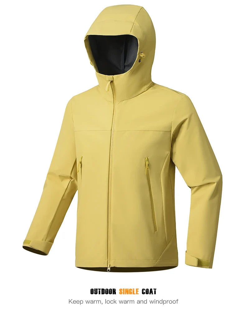 Men's Women's Waterproof Windbreaker Hiking Trekking Jackets Unisex Outdoor Sporty Rain Coat Windproof Climbing Clothes