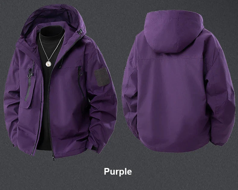 Men's Waterproof Running Jacket Caramel Women Windproof Windbreaker Hiking Camping Cycling Trekking Jogging Jackets