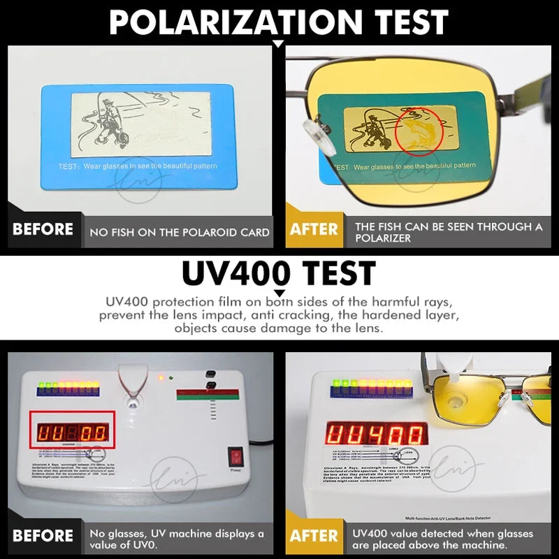 Outdoor Sport Intelligent Photochromic Sunglasses Polarized Man Night Vision Glasses Woman Anti-Glare Driving Goggle Unisex