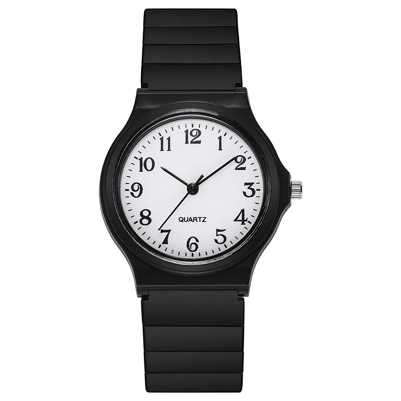Simple Fashion Quartz Watch for Women Students Wrist Watches Silicone Strap Watch Wholesale Reloj Mujer Elegante Reloj De Mujer