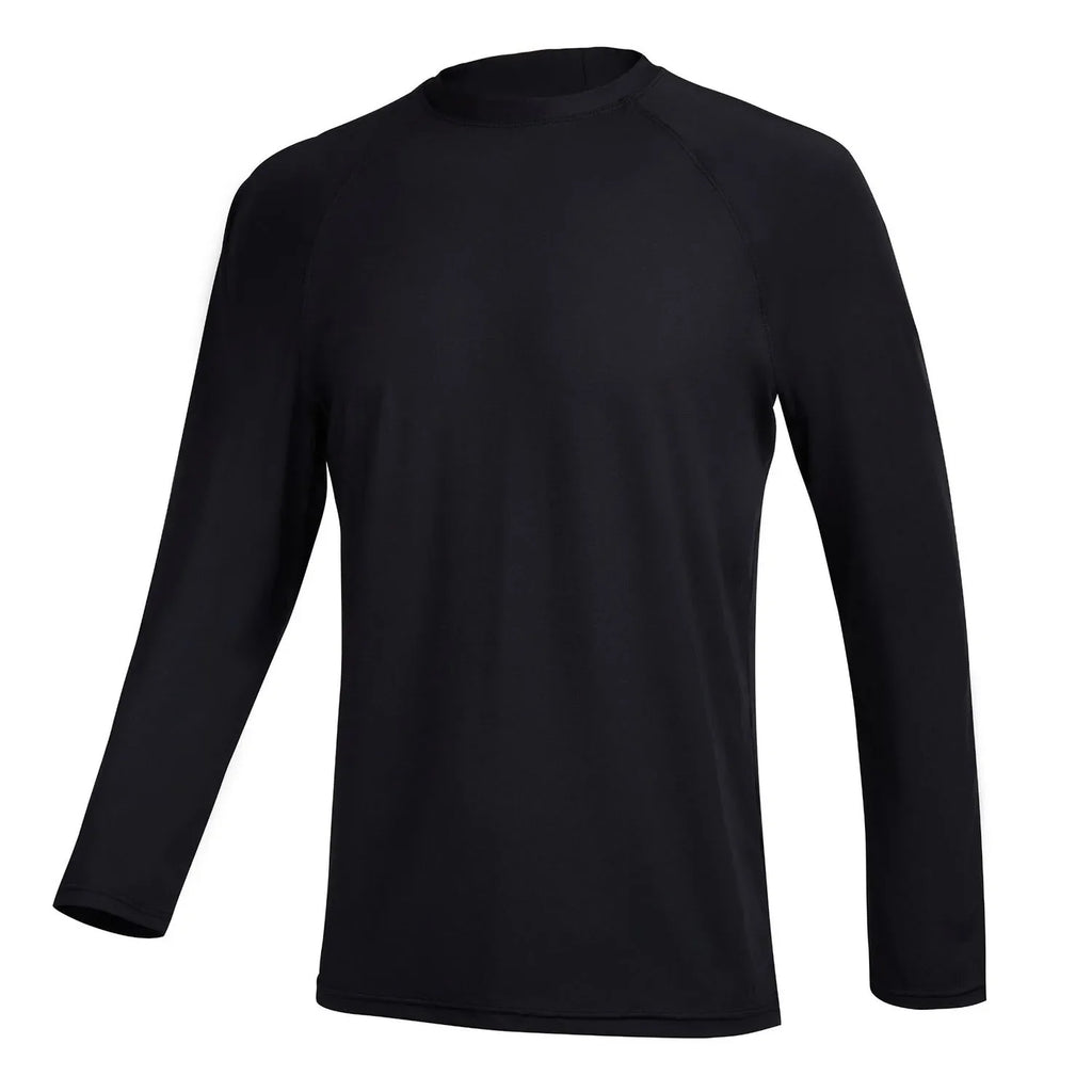 Men's Long Sleeve Swim Shirts Rashguard UPF 50+ UV Sun Protection Shirt Athletic Workout Running Hiking T-Shirt Swimwear