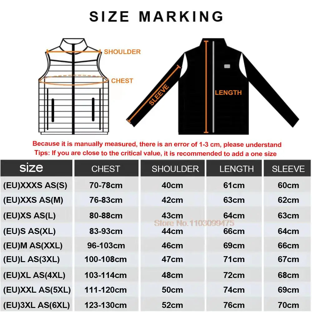 Self Heated Jacket Men Women USB Heated Clothing Cotton Washed Winter Thermal Skiing Camping Hiking Jacket 2-21 Areas Warm Coats