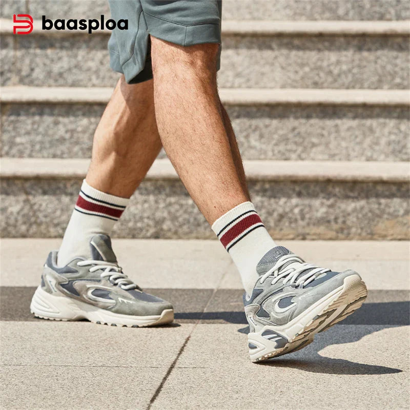 New Running Shoes Men Outdoor Fashion Lightweight Mesh Sports Shoes Male Casual Breathable Non-Slip Walking Shoes