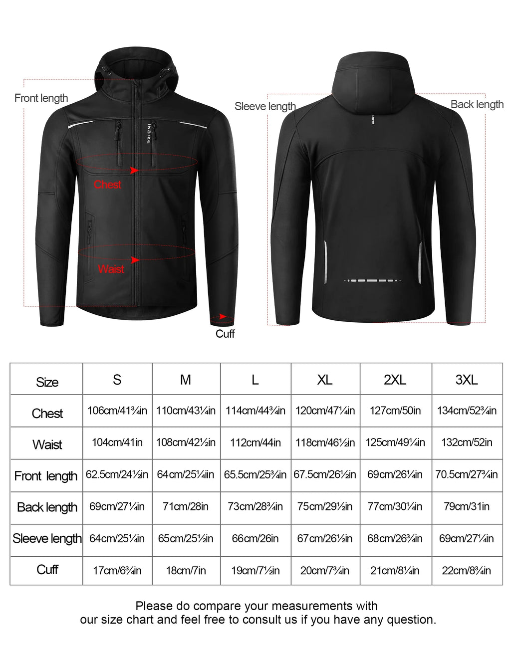 Winter Cycling Jackets Man Warm Thermal Windbreaker for Men Hooded MTB Bike Jackets for Riding Windproof Bicycle Clothing