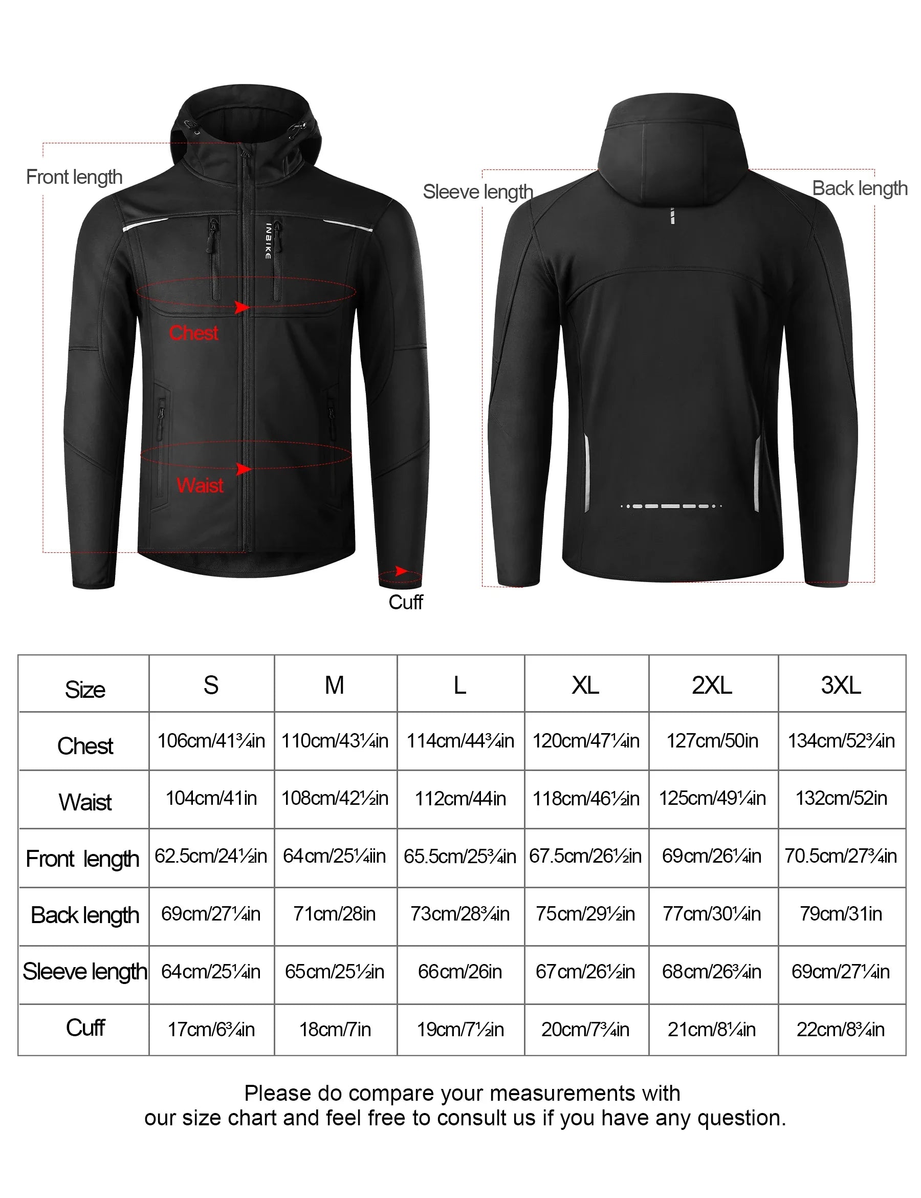Winter Cycling Jackets Man Warm Thermal Windbreaker for Men Hooded MTB Bike Jackets for Riding Windproof Bicycle Clothing