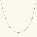 Collar Plata 925 Sterling Silver Choker Necklace For Women Round Cut 3mm Moissanite Necklaces Clavicle Chain Jewellry Gift