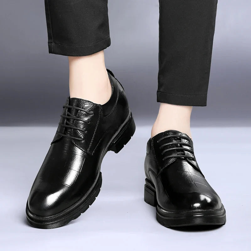 Genuine Leather Men's Oxford Shoes Lace Up Casual Shoes Comfortable Sneakers Outdoor Male Walking Shoes Formal Dress Footwear