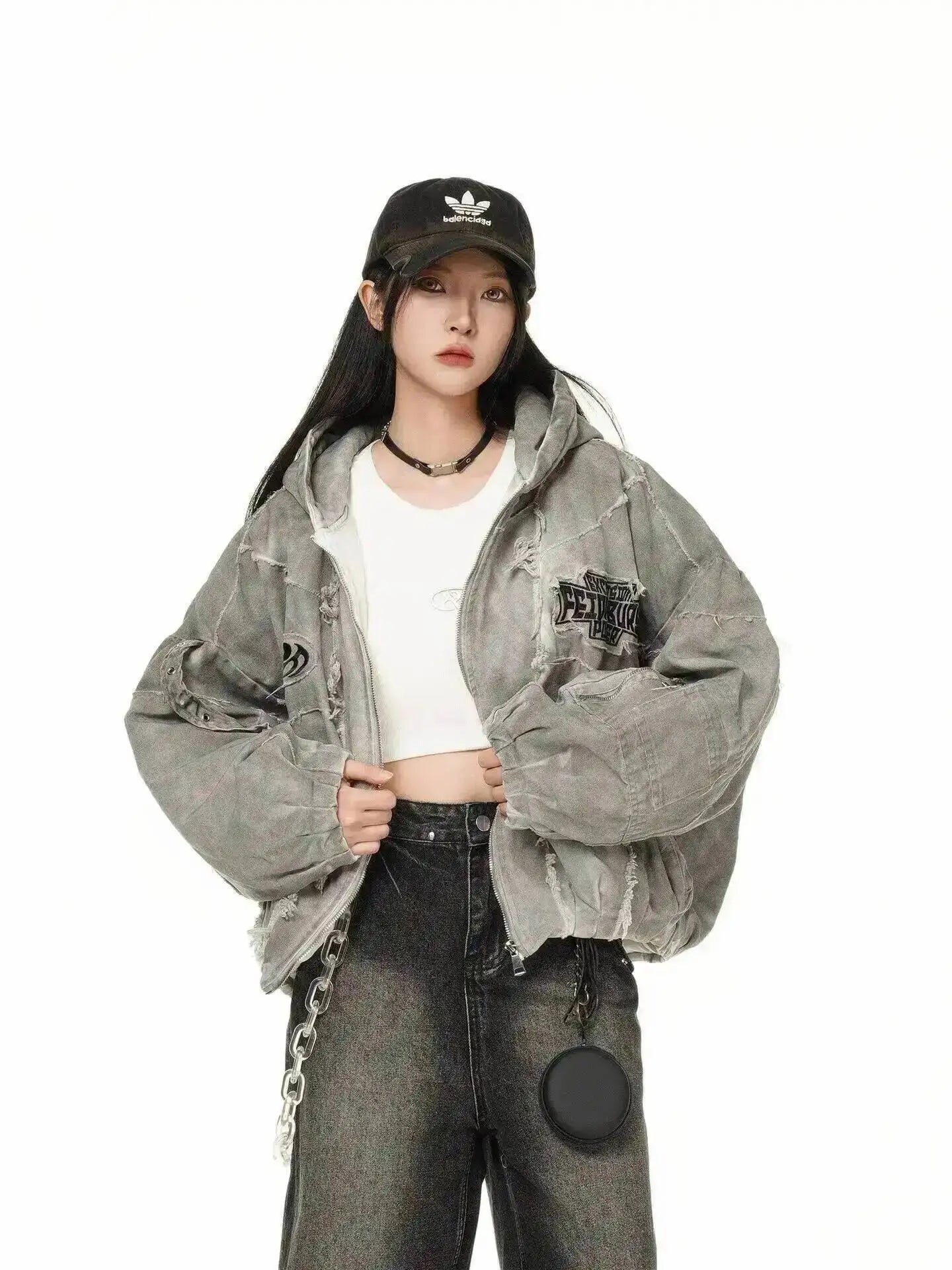 Autumn Winter New Men's Tide Original Design Techwear High Street Fashion Trend Vintage Jacket Chic Casual Coats Ins HK6132