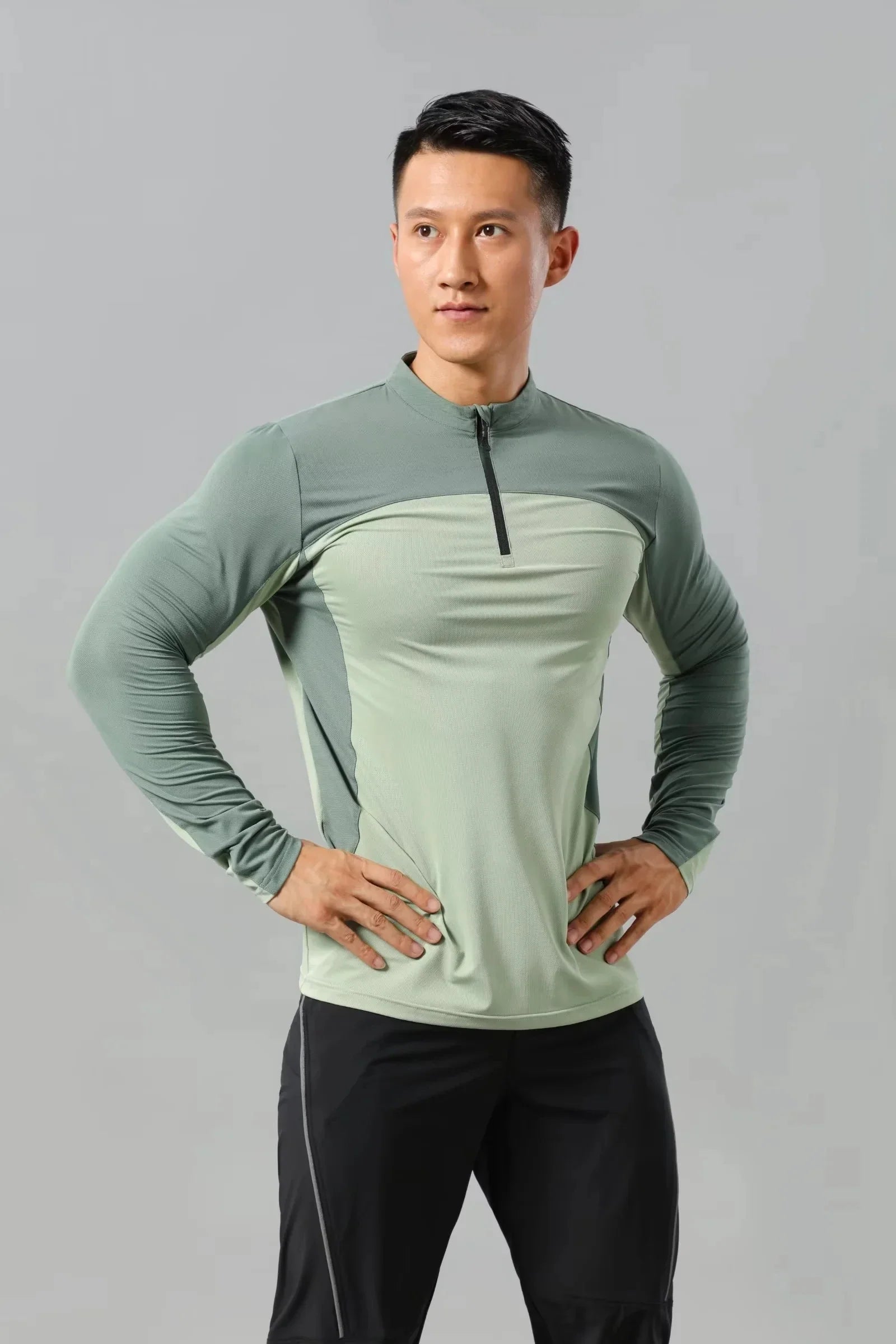 Men Athletics Top Running Shirts Long Sleeve Mens Basketball Sports Gym Fitness Guys T Shirt Clothing Quick Drying Breathable