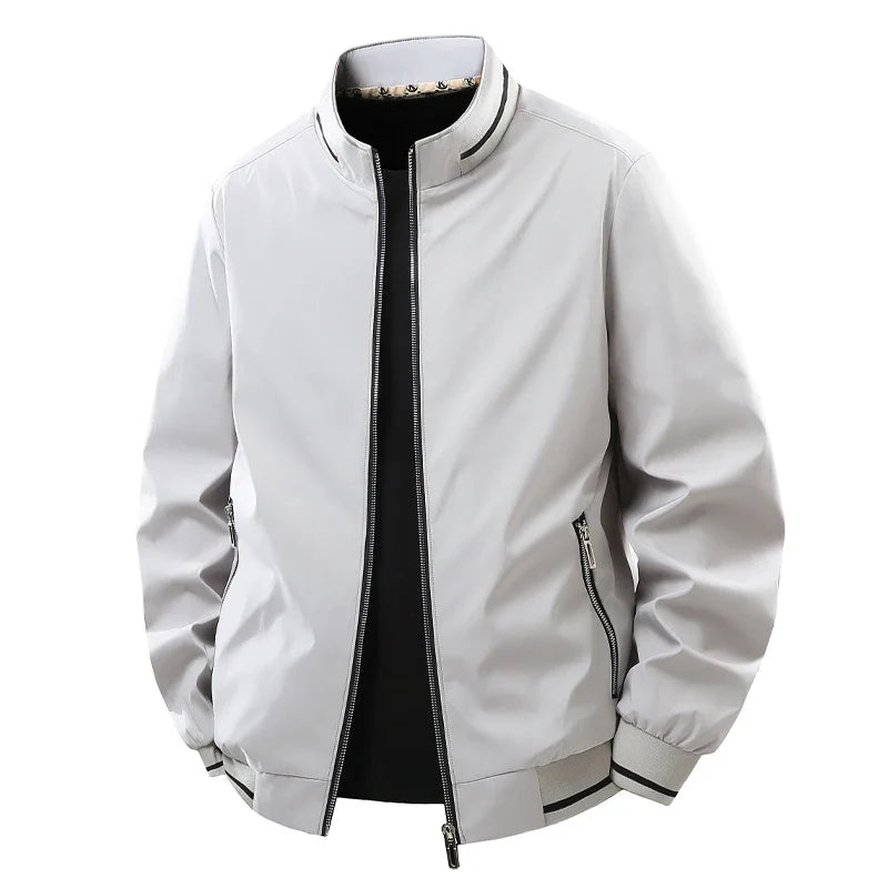 8XL Jacket Men Plus Size Autumn Casual Loose Coats Business Formal Jackets Spring Big Size Windbreaker Solid Outwear 6XL 7XL