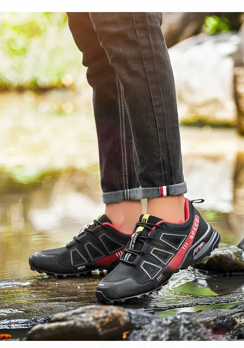 Waterproof Hiking Shoes Men‘s Outdoor Trekking Sneakers Mountain Climbing Camping Trainers Hunting Tactical Boots Bike Shoe Male