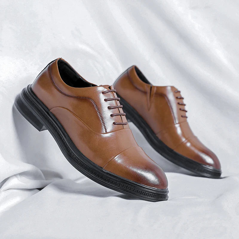 Brand Men Genuine Leather Shoes Black Wedding Bride For Formal Party Dress OEM Italian Men Shoes Casual Soft Casual Shoes