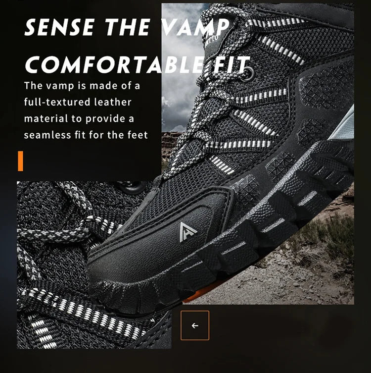 Breathable Hiking Men's Sports Shoes Luxury Designer Climbing Trekking Sneakers for Men Outdoor Work Man Boots 110609A