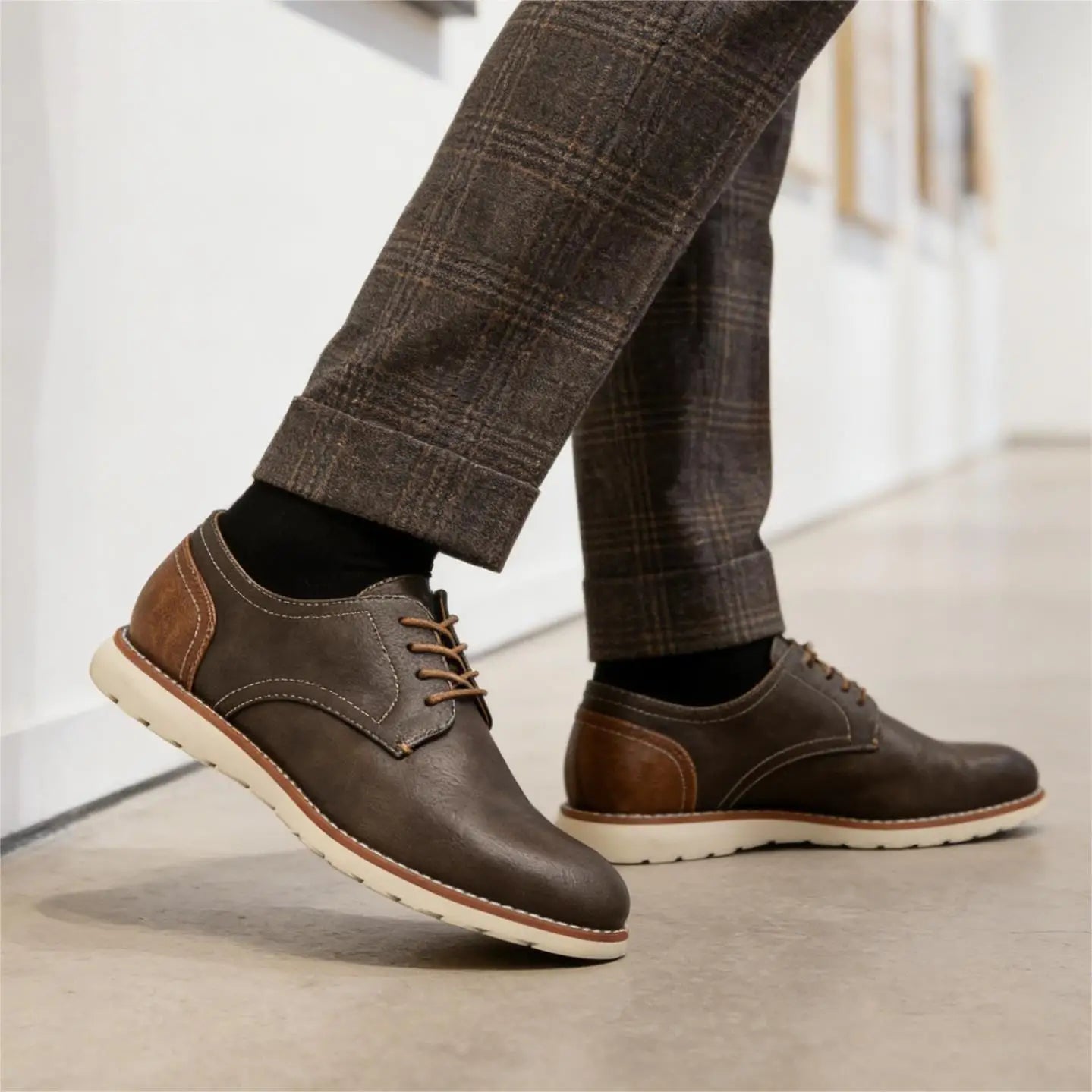 Man Casual Shoes 2026 Brand Comfortable Fashion Leather Shoes Men