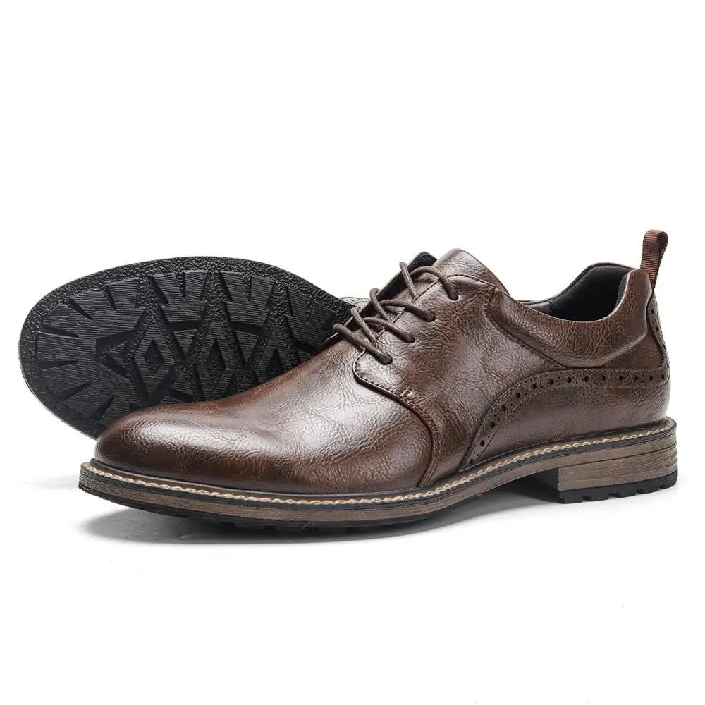 40~46 Leather Shoes Men Fashion Brand Comfortable 2024 Casual Shoes Men
