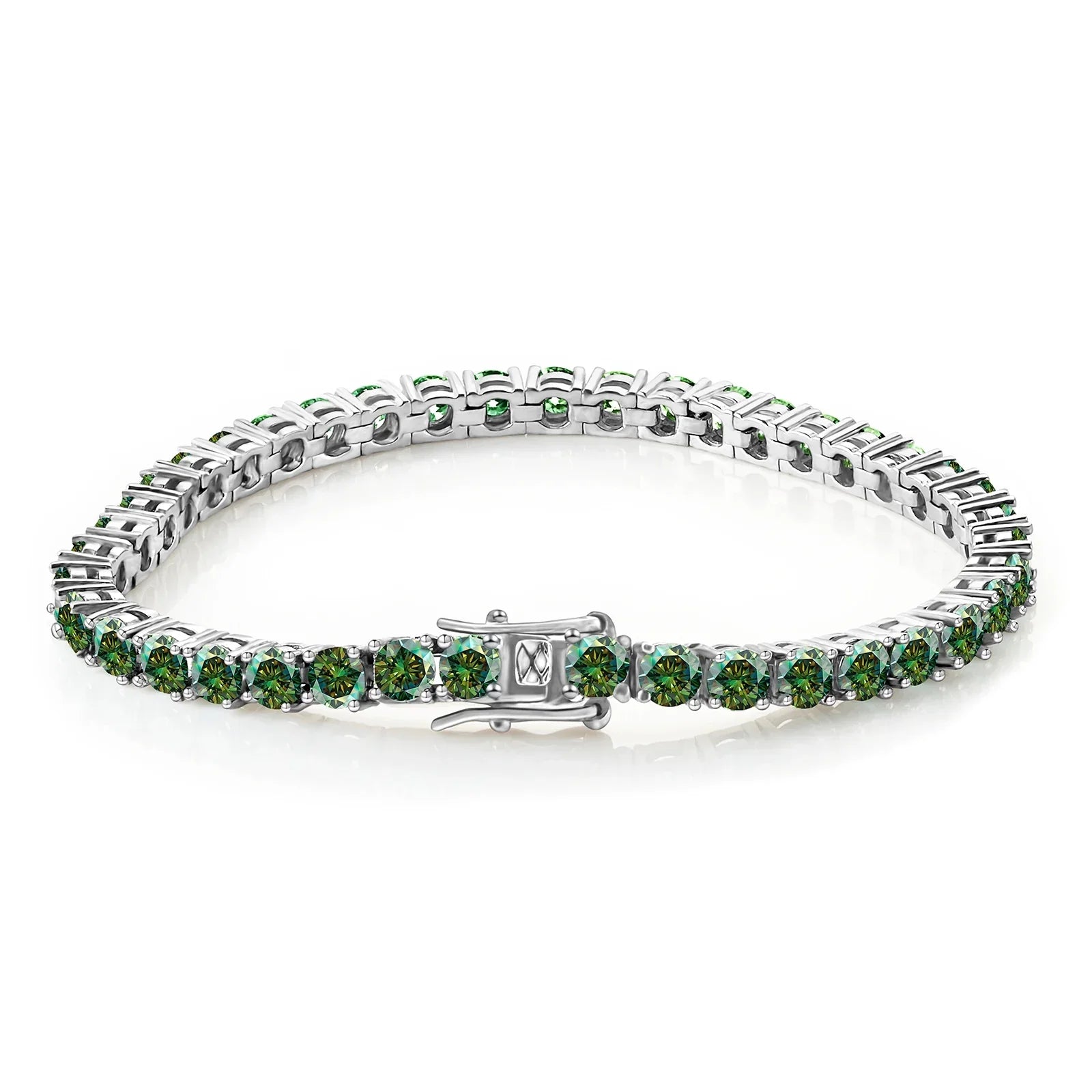 3mm Moissanite Tennis Bracelet Full Diamond GRA 925 Silver Plated 18k Wedding Party Jewelry Bracelets for Women Man