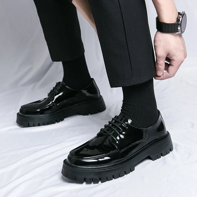 Men’s Formal Lace-Up Dress Shoes – Classic Leather Oxford Style | Sizes 40–47