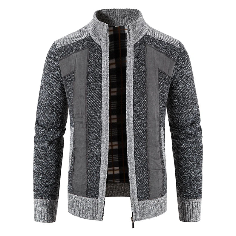 Autumn Spring Sweater Men's Cardigan Zip Up Turtleneck Jacket Y2K Sweatshirt Winter Hombre Cold Coat Knitted Jumper Sweatercoat