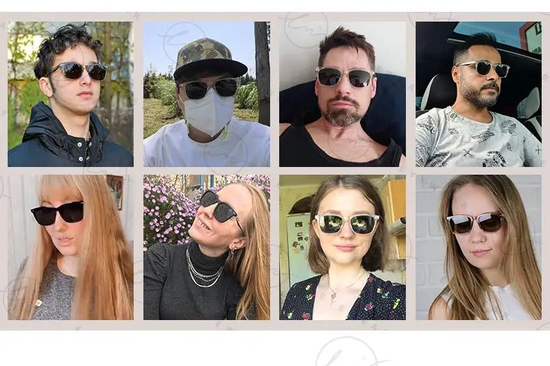 Polarized Sunglasses Men Women Fashion Square Shades Leopard Frame Ladies Travel UV400 Goggles Driving Sun Glasses