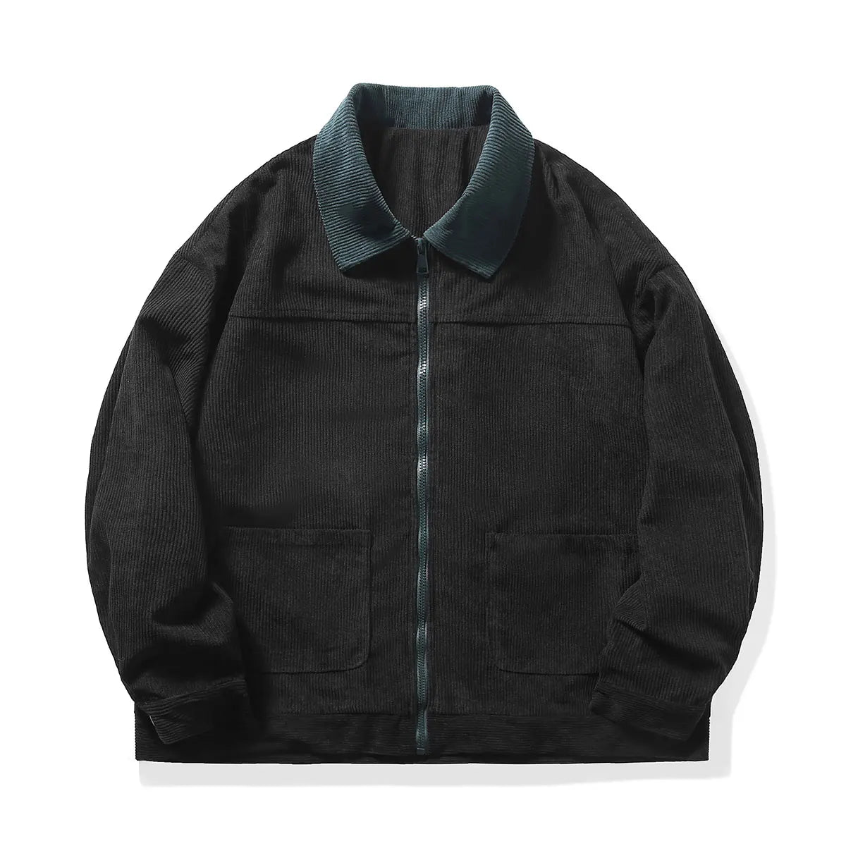 2026 Autumn Corduroy Cargo Jacket For Men Windbreakers Zipper Coats Loose Cargo Outwear Casual Jacket Mens Clothes