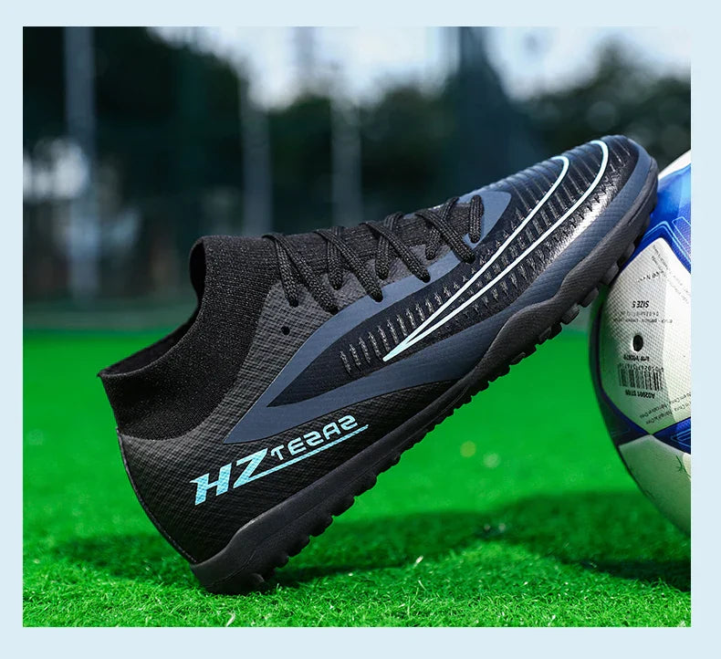 New Men Football Boots Training Breathable Cleats Adult Outdoor Non Slip Match Long Spikes Soccer Shoes Sport Boys Comfortable