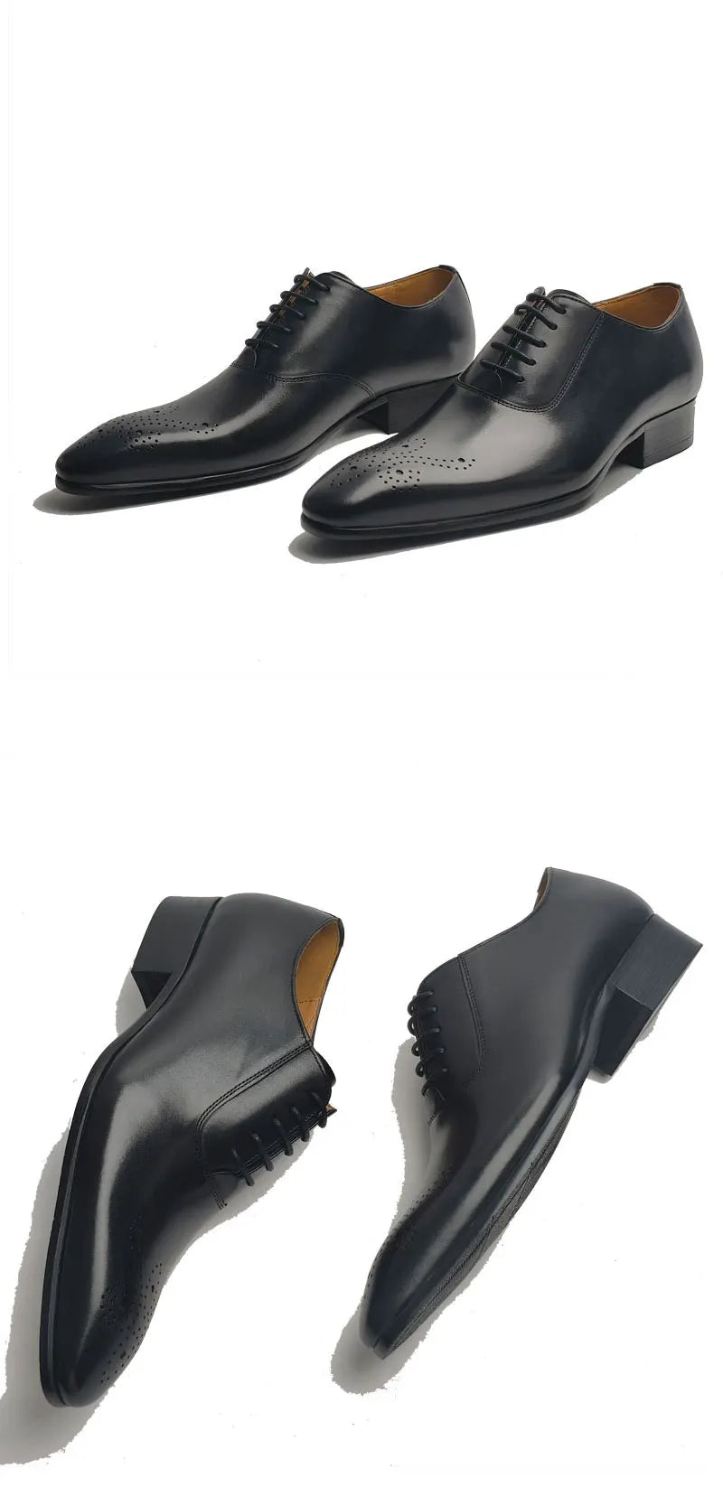 Handmade Wedding Men's Leather Shoes High Quality Formal Office Genuine Leather Shoes New Arrival Business Party Dress Shoe