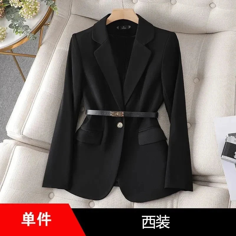 Women's Suit Jacket 2025 Spring Autumn Temperament Cultivate Oneself Ladies Blazer Coat Fashion Trend Versatile Lady Outerwear