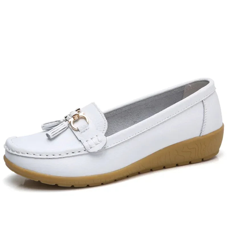 حذاء نسائي سهل الارتداء من اللوفر لباليرينا حذاء موكاسين نسائي أحذية رياضية كاجوال Zapatos Mujer أحذية مسطحة للنساء أحذية كاجوال