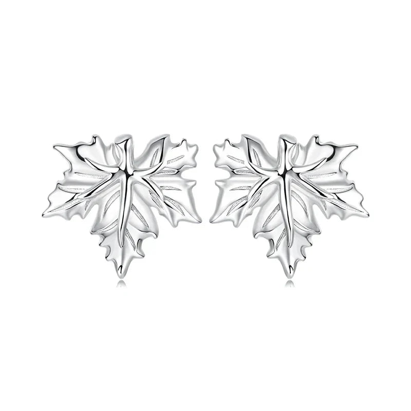 925 Sterling Silver Animals Cute Paws Rainbow Stud Earrings For Women Heart Oval Flower Zircon Crab Ear Studs Jewelry Gift