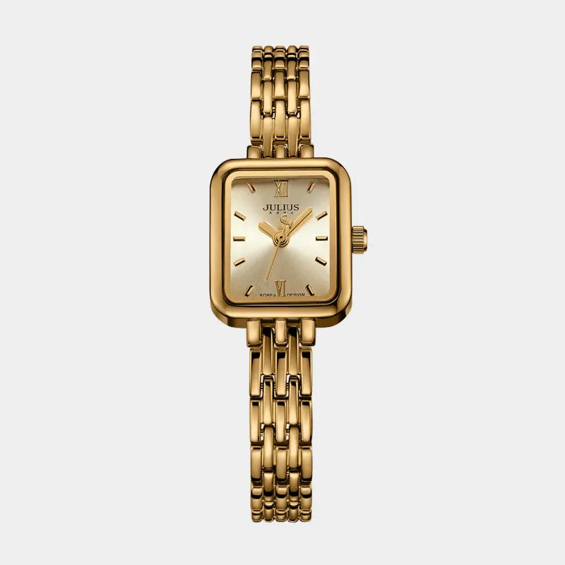 Watch For Women  Women's Stainless Steel Band Luxury Gift Watch Dual-Layer Dial Fashion Montre JA-771