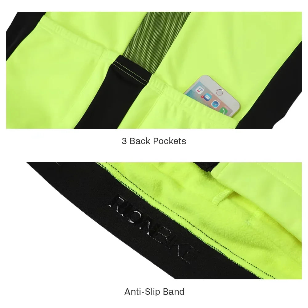 Cycling Jackets Men's Coats Winter Thermal Fleece Windbreaker Waterproof MTB Bicycle Clothing Bike Jacket Motorcycle Riding