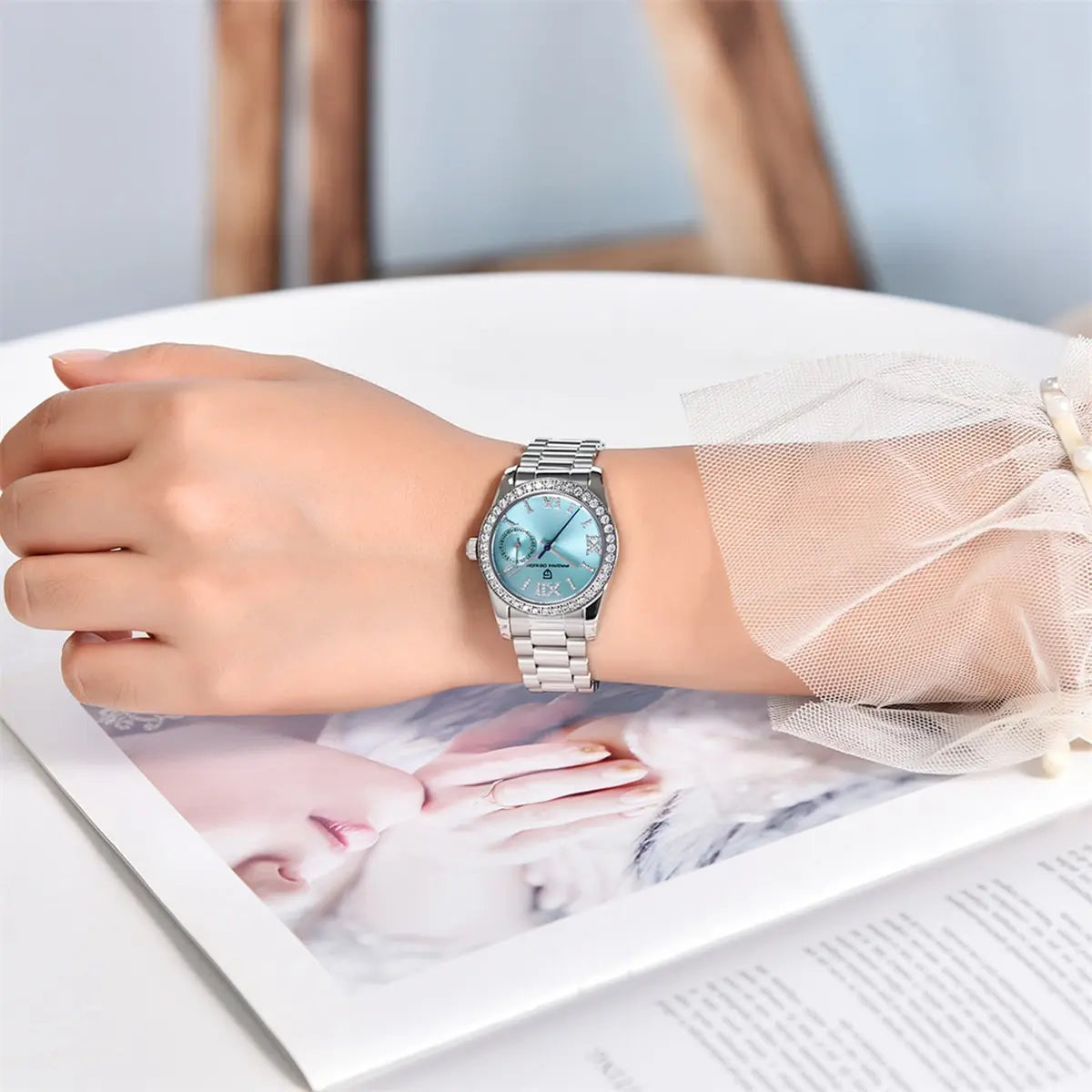 2025 New 32MM Women's Wristwatch Elegant Luxury Quartz Watch For Women Fashion Waterproof Watches Sapphire Clock