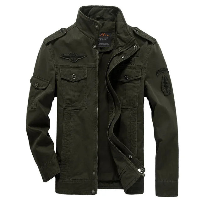 جاكيت عسكري كاجوال جديد 2023 للرجال مقاس كبير M-6XL Jaqueta masculina Air force one معطف رجالي كارغو للربيع والخريف