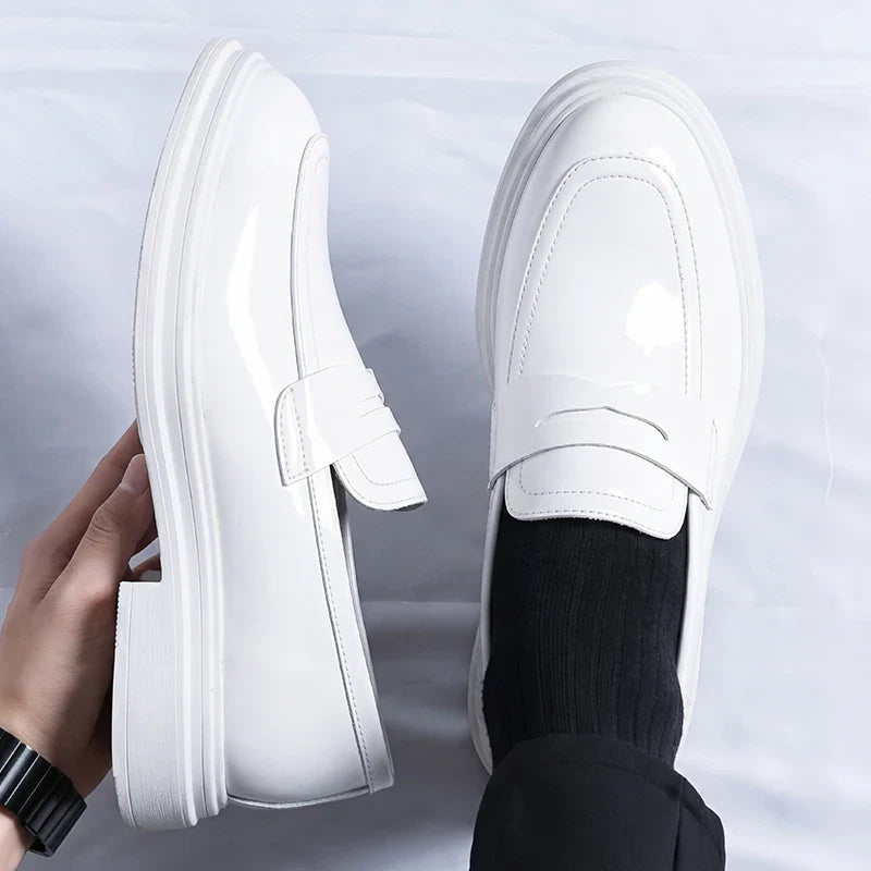 New Summer Slip on Flats Stylish Leather Men's Loafers Fashion Casual Shoes Man Light Antiskid Driving Shoes Handmade Moccasins