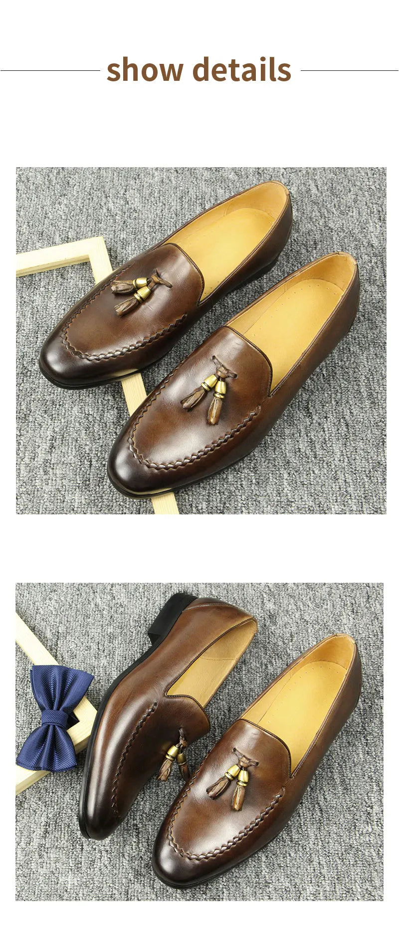 Office Loafers Men Shoes Made Pure Cowhide Leather Zapatos Para Hombres Dress Business Daily Footwears Breathable Fast Delivery