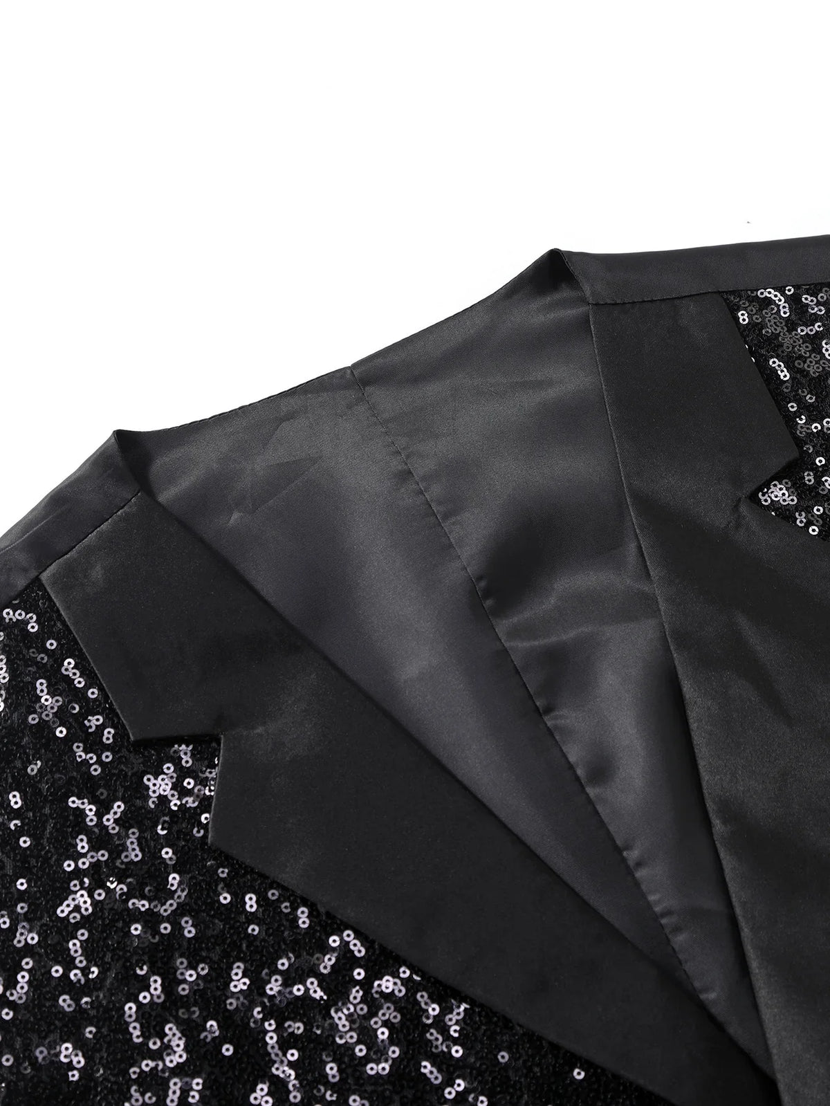 2026 New Black Men's Shiny Sequin Suit Collar Sleeveless Vest, Wedding/Party/Stage Performance, Gold or Silver Optional
