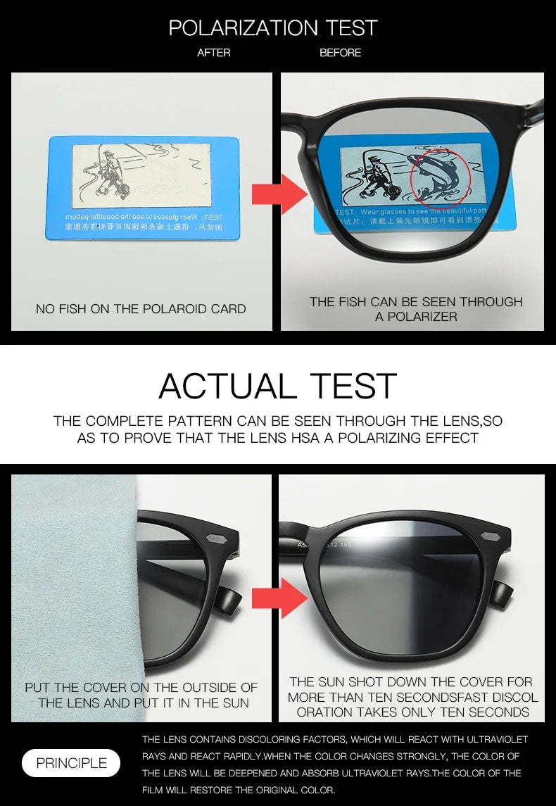 Aluminum Polarized Sunglasses Women Men Photochromic Sun Glasses UV400 High Quality Chameleon Driving Goggles Eyewear Gafas