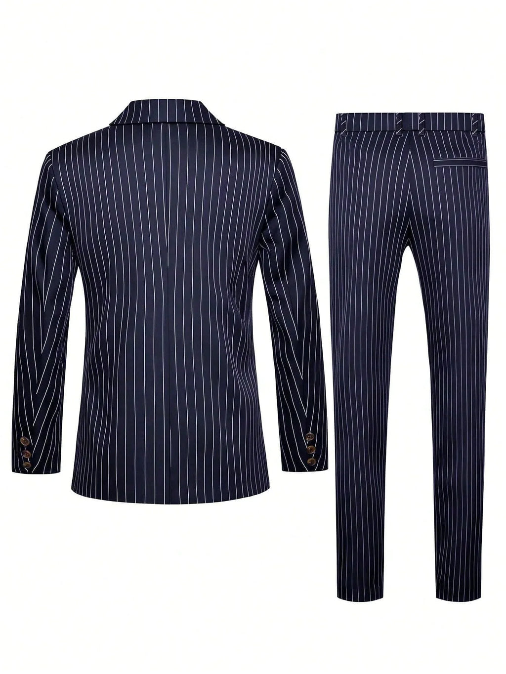 High-quality European and American Men's Clothing, Formal Suits with Stripes, Trousers for Business, Formal Dinners, Weddings