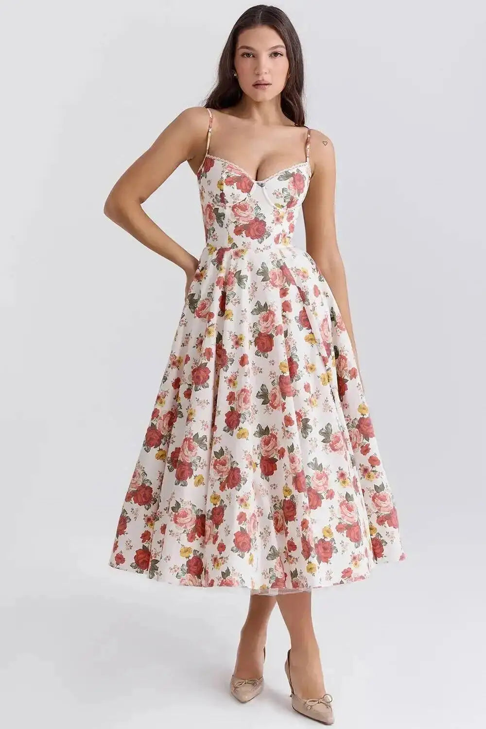 2026 Spring/summer High End Satin Strapless Heavy Industry French Waist Strap Sexy Hot Girl Medium Long Dress Women Elegant