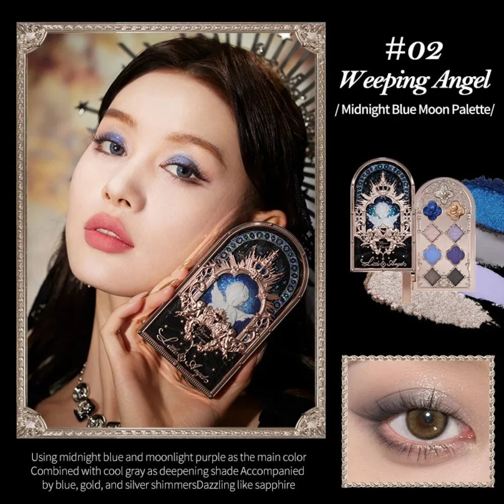 Little Angel Collection Makeup Gift Box Eyeshadow Blush Cream Matte Lipstick Highlighter Full Kit All In One
