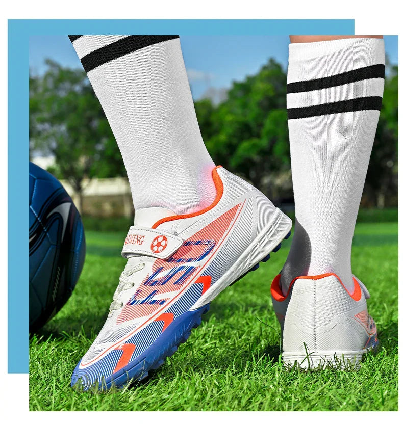 Kids Soccer Shoes School Football Boots Professional Cleats Grass Training Sport Footwear Boys Outdoor Futsal Soocer Boots 30-38