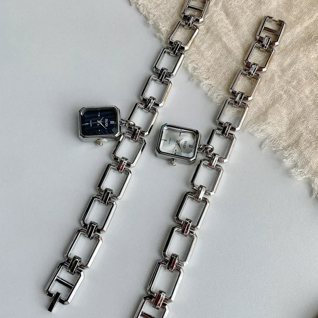 Women Quartz Watch Bracelet Square Dial Quartz Analog Women's Watches Ladies Wristwatch Elegant Female Clock Montre