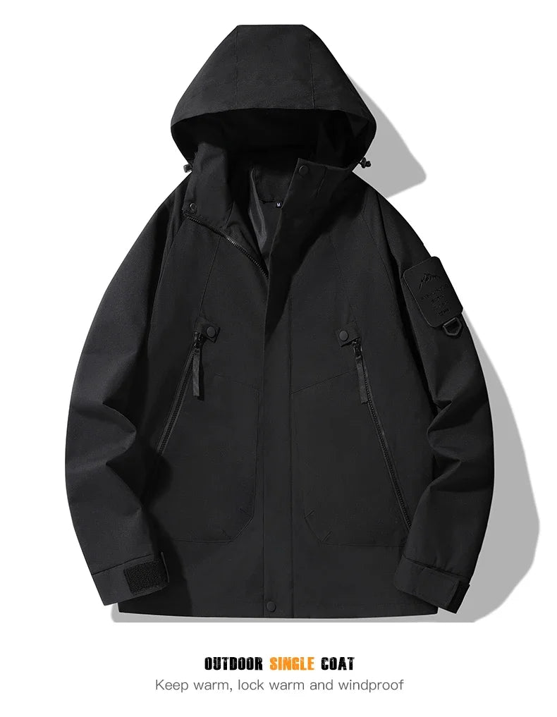 Women's Men's Waterproof Jacket Climbing Hiking Camping Trekking Windbreaker Unisex Outdoor Windproof Rain Coat Antifouling
