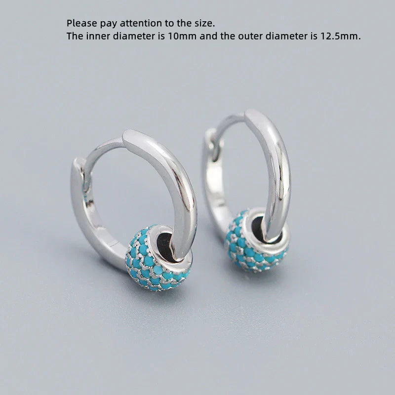 925 Sterling Silver Earring Zircon Sun Flower Ear Ring Geometric Style Water Drop Ear Bone Cute Temperament Woman Girl Ear Jewel
