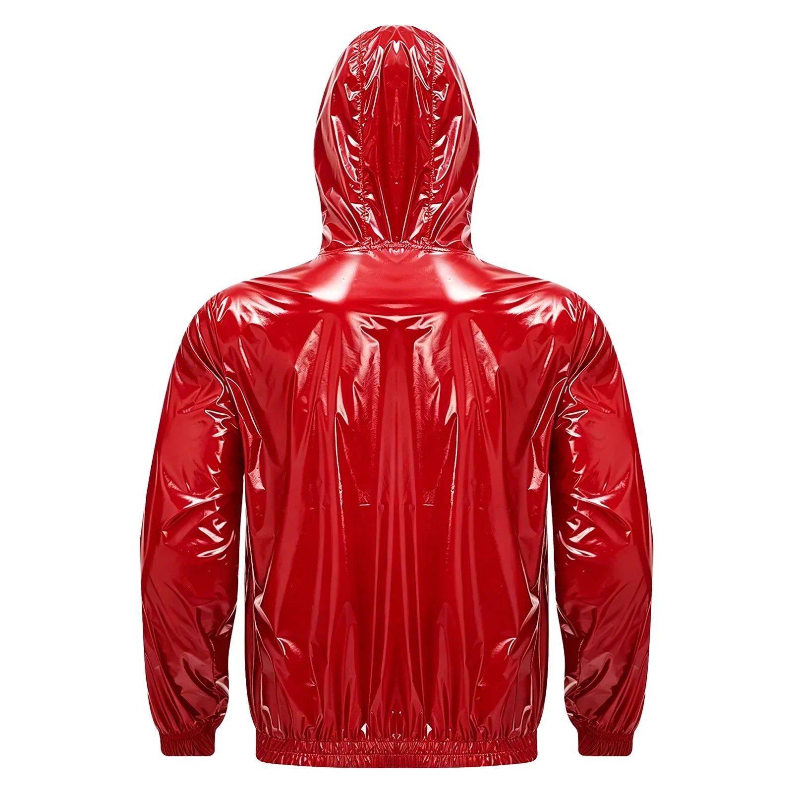 Mens Waterproof Hooded Jacket Tops Breathable Raincoat Waterproof Windproof Outdoor Biking Fishing Jacket Hood Outerwear