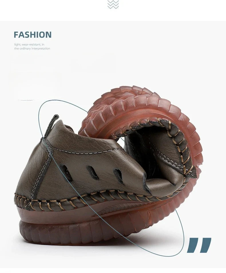 Solid Color Business Casual Shoes for Men Breathable Hallow Leather Sandals Male New Designer Fashion Summer Shoes Man