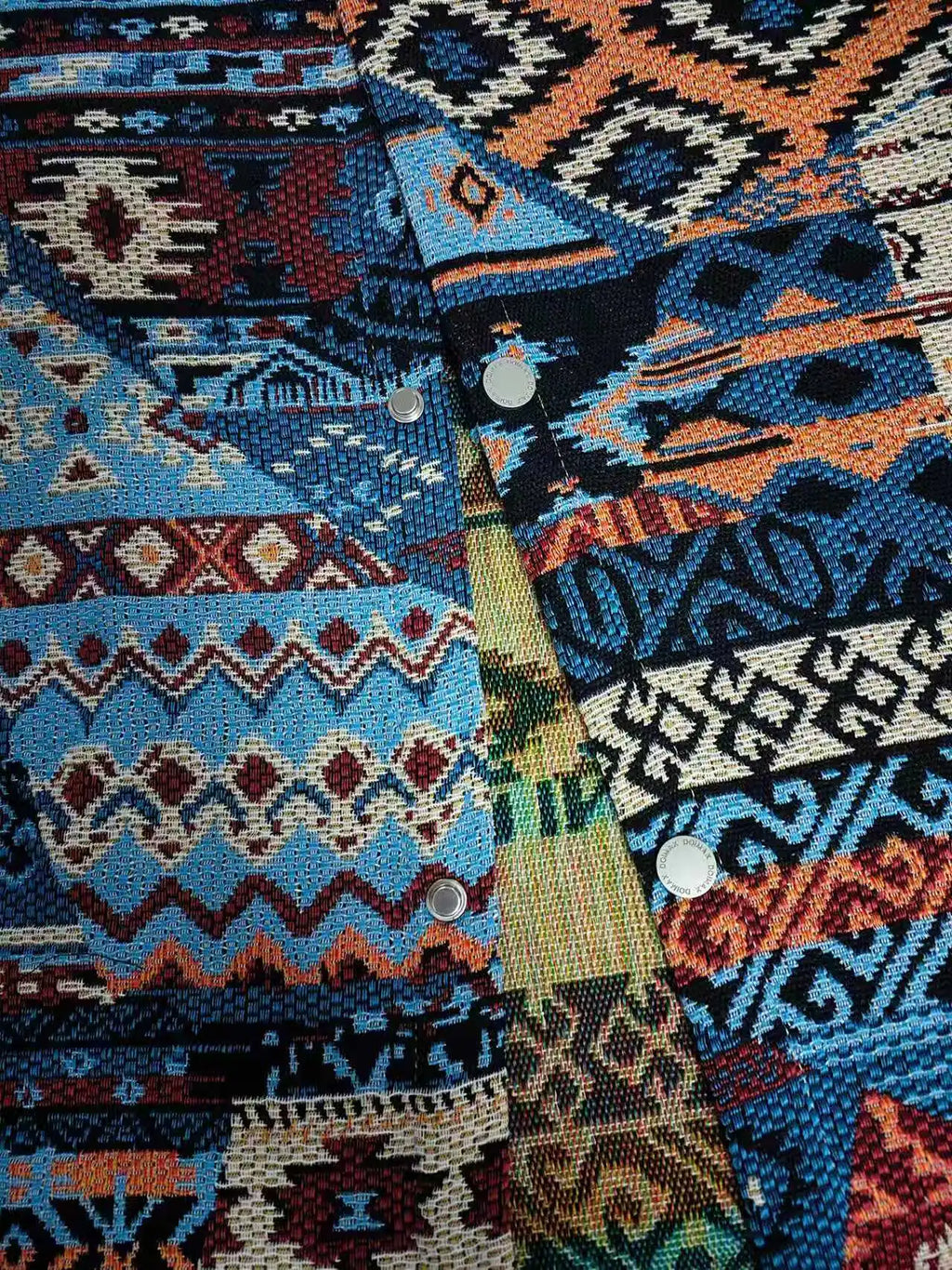 Spring and autumn new ethnic style printed long-sleeve jacket for men, high-end stylish trendy jacket